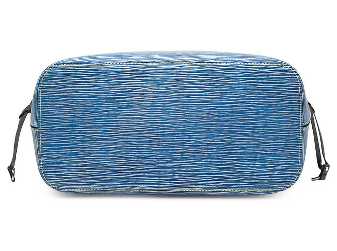 Louis Vuitton Blu Epi Denim Neverfull MM - vista 3