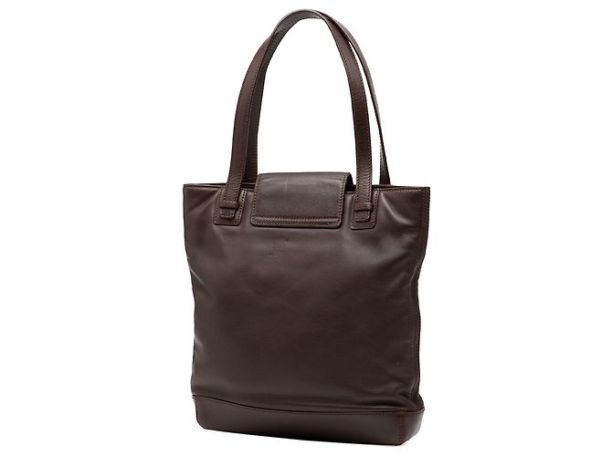 Braune Leder-Tote von LOEWE Dunkelbraun - Ansicht 2