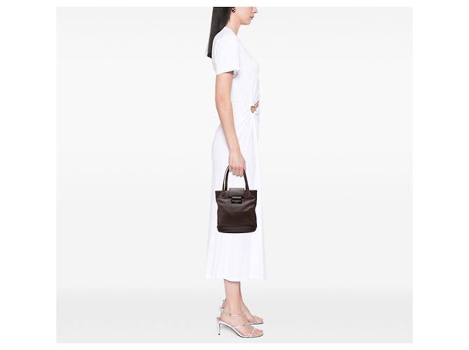 Braune Leder-Tote von LOEWE Dunkelbraun - Ansicht 7