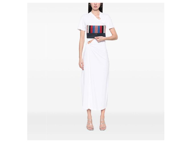 Céline Pochette Solo Striata in Tela Nera Celine Nero - vista 7