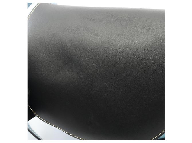 Bolso Loewe Gate - Pequeño Bolso de Hombro Negro Azul - vista 8