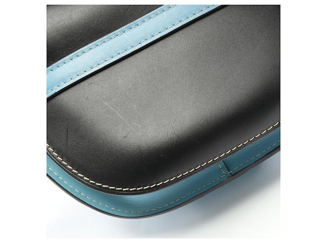 Bolso Loewe Gate - Pequeño Bolso de Hombro Negro Azul - vista 9