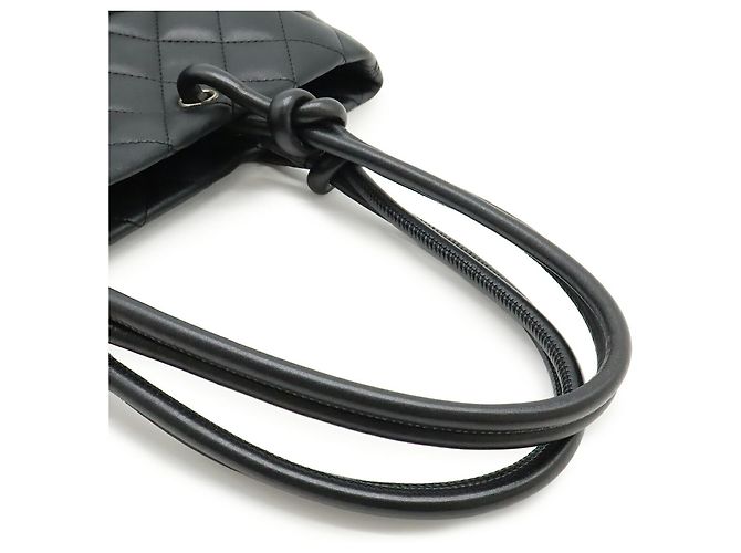 CHANEL Cambon Medium Schultertasche Schwarz Weiß - Ansicht 6