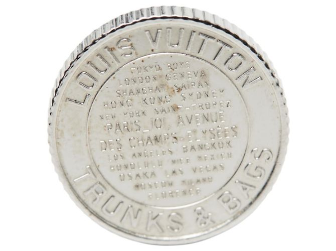 Gemelli Medaglione Louis Vuitton Argento - vista 4