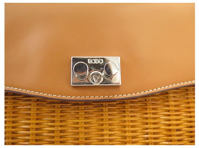 NUOVO BORSO RODO WILLOW PARIS MEDIO IN VIMINI CAMMELLO CON TRACOLLA Marrone - vista 10