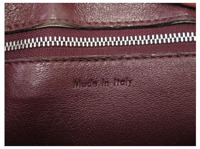 Céline CELINE EDGE GM TRICOLOR ORANGE ROT LEDER HANDTASCHE - Ansicht 10