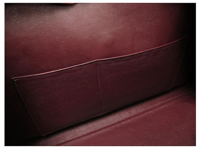 Céline CELINE EDGE GM TRICOLOR ORANGE ROT LEDER HANDTASCHE - Ansicht 12