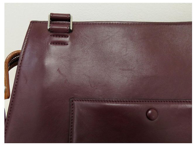 Céline CELINE EDGE GM TRICOLOR ORANGE ROT LEDER HANDTASCHE - Ansicht 13