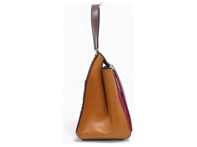 Céline CELINE EDGE GM TRICOLOR ORANGE ROT LEDER HANDTASCHE - Ansicht 3