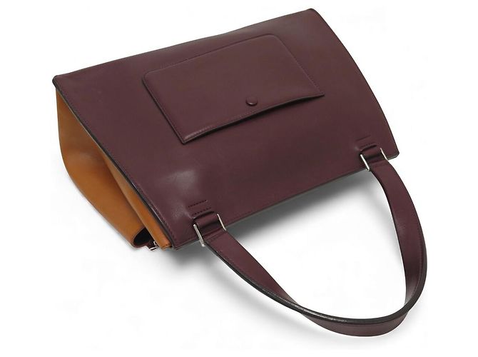Céline CELINE EDGE GM TRICOLOR ORANGE ROT LEDER HANDTASCHE - Ansicht 6