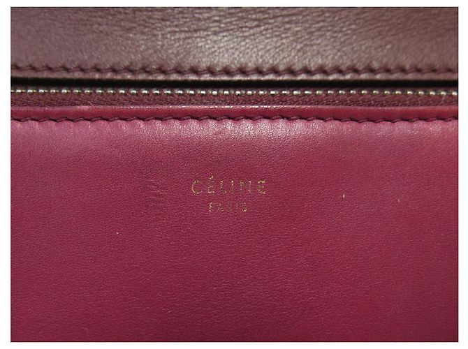 Céline CELINE EDGE GM TRICOLOR ORANGE ROT LEDER HANDTASCHE - Ansicht 8