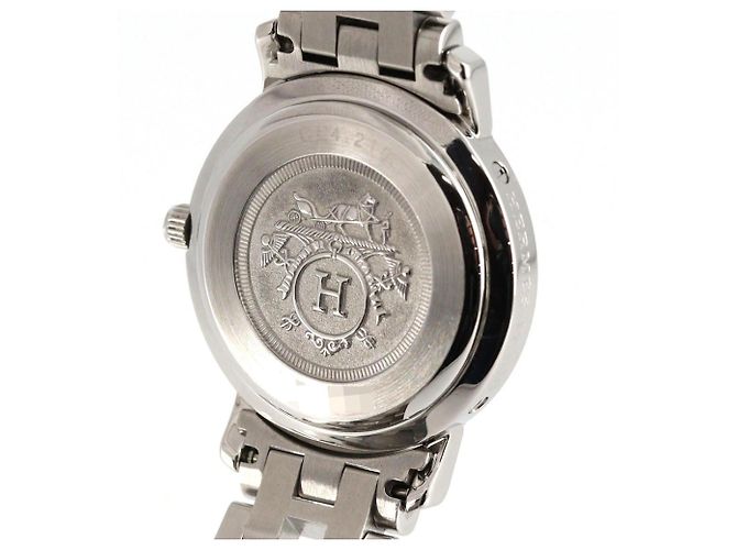 Reloj de cuarzo de acero inoxidable Hermès Clipper CL4.210 - vista 6
