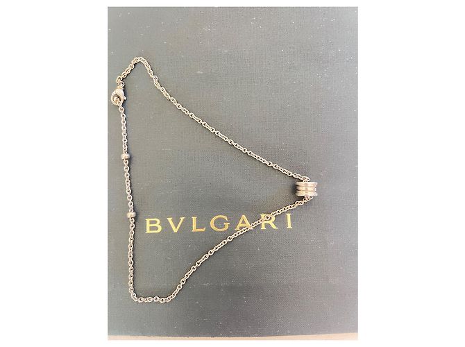 Collana Bulgari B zero in oro bianco D'oro - vista 3