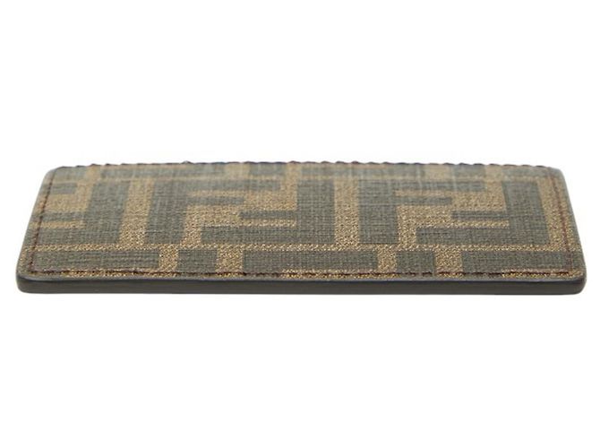 Fendi Zucca Business Card Case Brown - view 3