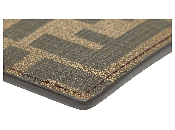 Fendi Zucca Business Card Case Brown - view 4