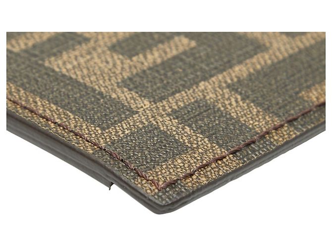 Fendi Zucca Business Card Case Brown - view 7