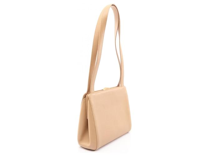 Borsa a Spalla Deka Coco Mark di Chanel Beige - vista 2