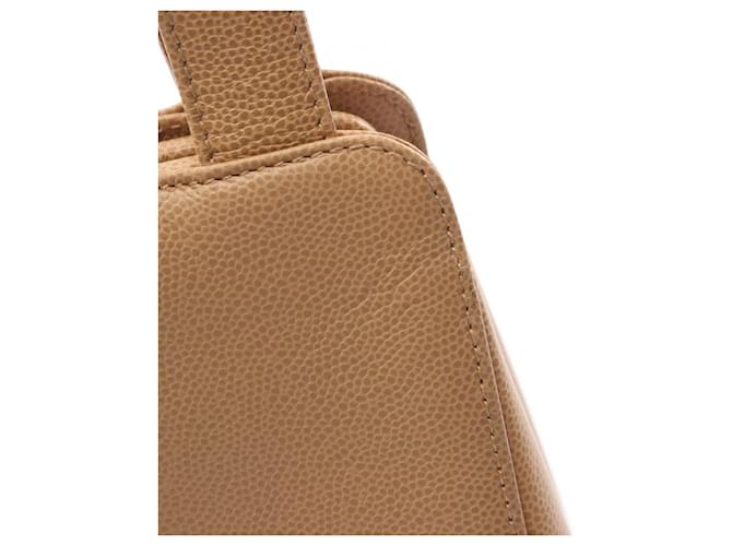 Borsa a Spalla Deka Coco Mark di Chanel Beige - vista 7