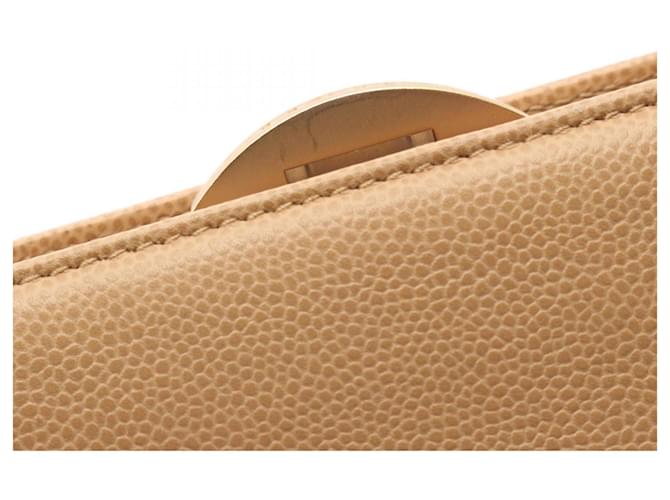 Borsa a Spalla Deka Coco Mark di Chanel Beige - vista 9