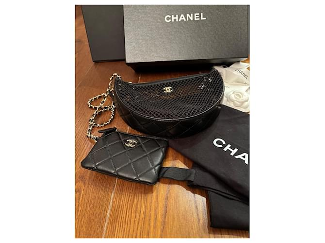 Chanel Clutch con Catena Nera Nero - vista 2