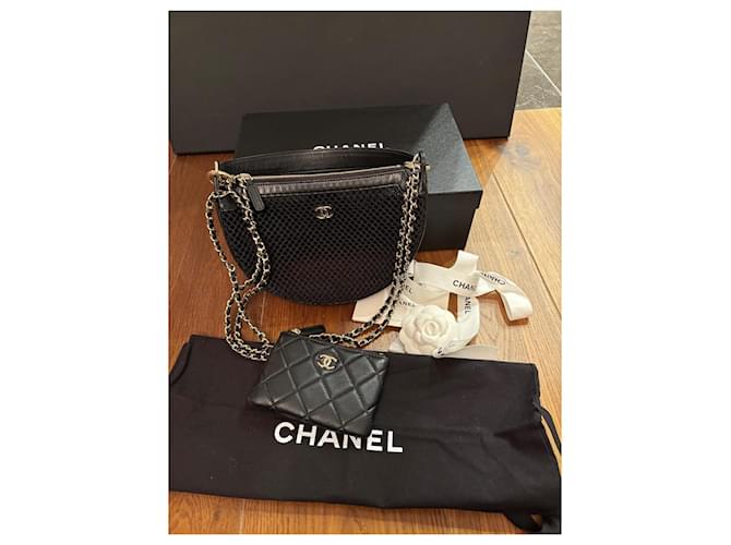 Chanel Clutch con Catena Nera Nero - vista 9
