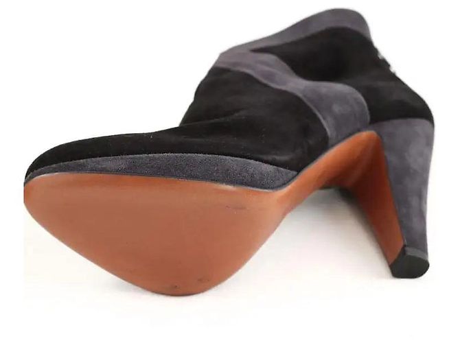 Alaïa Schwarze Wildlederstiefel - Ansicht 6