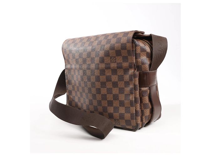 Borsa a Spalla Louis Vuitton Naviglio Damier Ebene in Marrone N45255 - vista 2