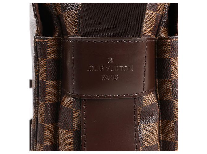 Borsa a Spalla Louis Vuitton Naviglio Damier Ebene in Marrone N45255 - vista 3