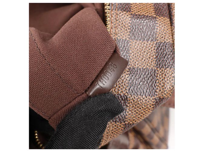 Borsa a Spalla Louis Vuitton Naviglio Damier Ebene in Marrone N45255 - vista 8