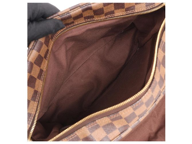 Borsa a Spalla Louis Vuitton Naviglio Damier Ebene in Marrone N45255 - vista 9