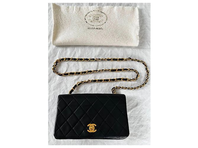 Chanel Borsa a rabat in agnello trapuntato nero - vista 2
