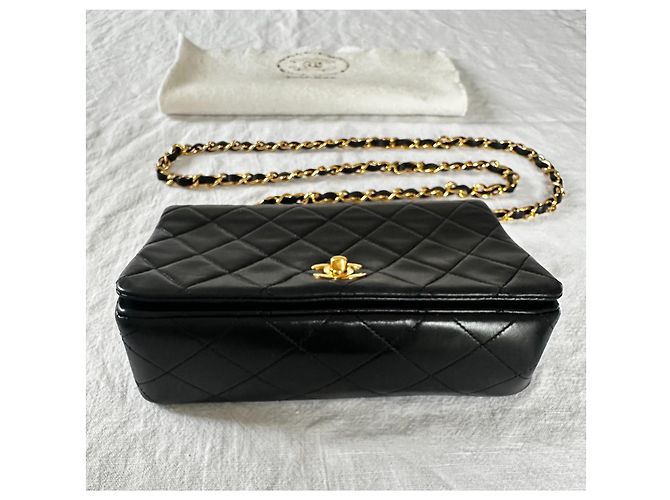 Chanel Borsa a rabat in agnello trapuntato nero - vista 3