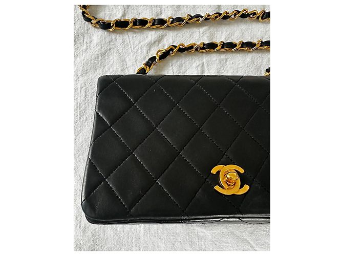 Chanel Borsa a rabat in agnello trapuntato nero - vista 4