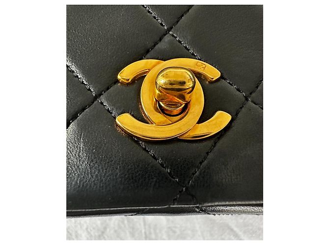 Chanel Borsa a rabat in agnello trapuntato nero - vista 5