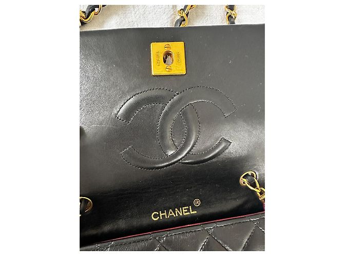 Chanel Borsa a rabat in agnello trapuntato nero - vista 8