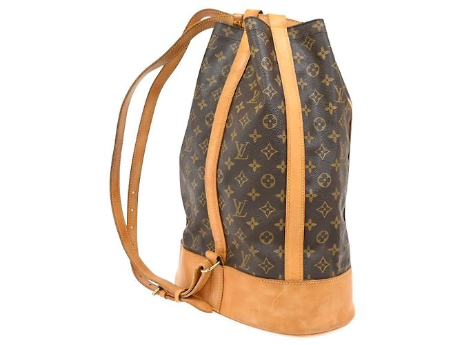 Zaino Randonnee Monogram in Canvas GM Louis Vuitton Marrone - vista 3