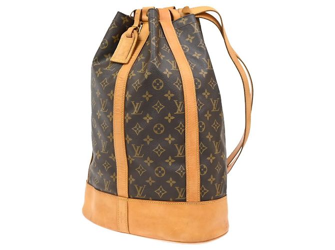 Zaino Randonnee Monogram in Canvas GM Louis Vuitton Marrone - vista 4