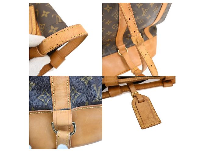 Zaino Randonnee Monogram in Canvas GM Louis Vuitton Marrone - vista 7