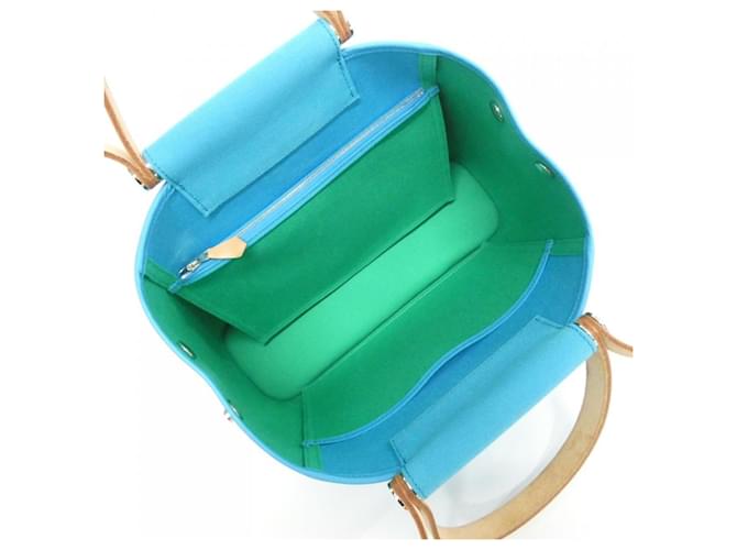 Borsa Hermès Cabag Twist PM Blu - vista 6