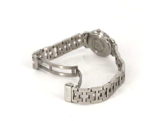Montre à quartz en acier inoxydable Hermès Clipper CL4.210 - vue 9