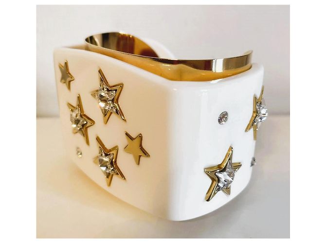 Meraviglioso bracciale rigido DOLCE & GABBANA della Collezione “Stars” 2011-2012 Bianco D'oro - vista 10