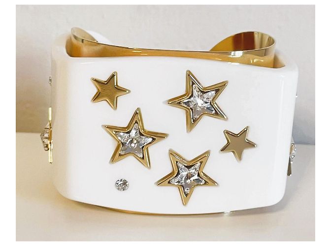 Meraviglioso bracciale rigido DOLCE & GABBANA della Collezione “Stars” 2011-2012 Bianco D'oro - vista 11