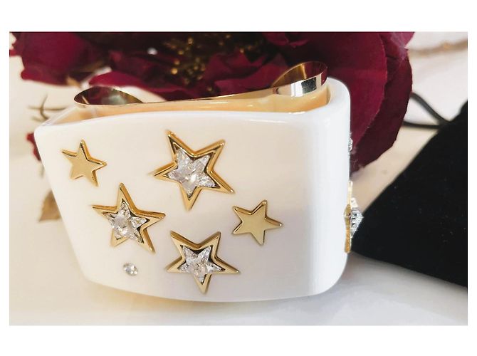 Meraviglioso bracciale rigido DOLCE & GABBANA della Collezione “Stars” 2011-2012 Bianco D'oro - vista 12