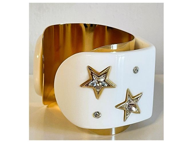 Meraviglioso bracciale rigido DOLCE & GABBANA della Collezione “Stars” 2011-2012 Bianco D'oro - vista 3