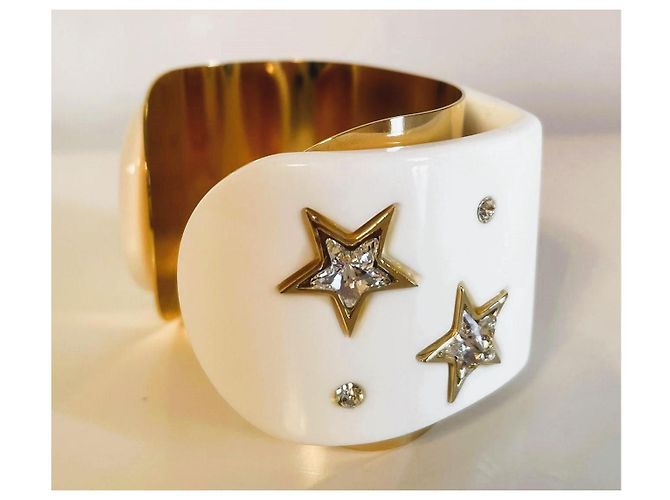 Meraviglioso bracciale rigido DOLCE & GABBANA della Collezione “Stars” 2011-2012 Bianco D'oro - vista 6