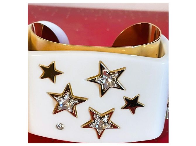 Meraviglioso bracciale rigido DOLCE & GABBANA della Collezione “Stars” 2011-2012 Bianco D'oro - vista 8