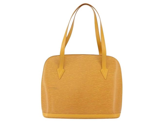 Borsa Lussac in pelle Epi Louis Vuitton Giallo - vista 2