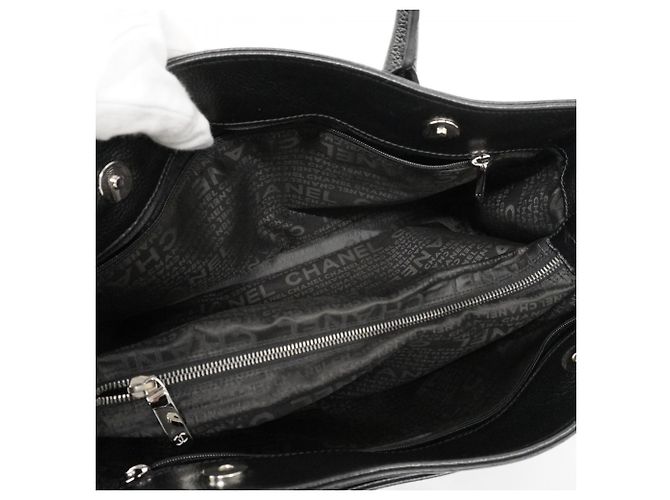 Chanel 2.55 Executive Leder Tote Bag Schwarz - Ansicht 4