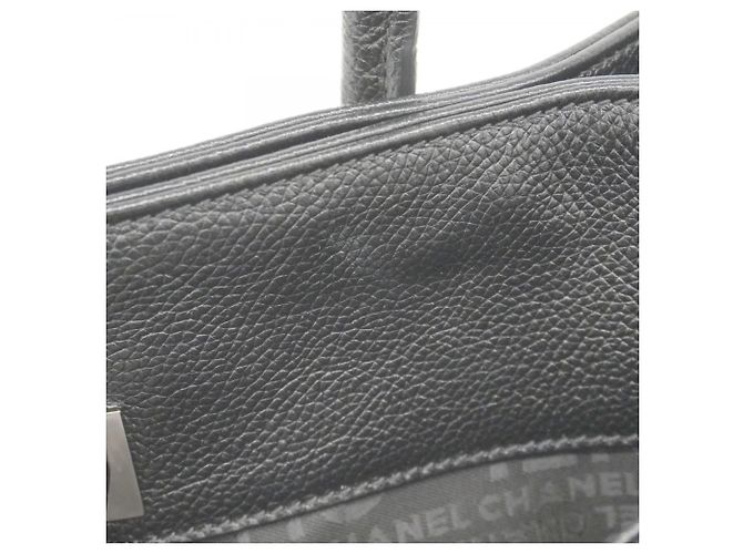 Chanel 2.55 Executive Leder Tote Bag Schwarz - Ansicht 7