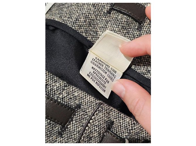 Falda plisada Hermès gris de lana y angora - vista 6